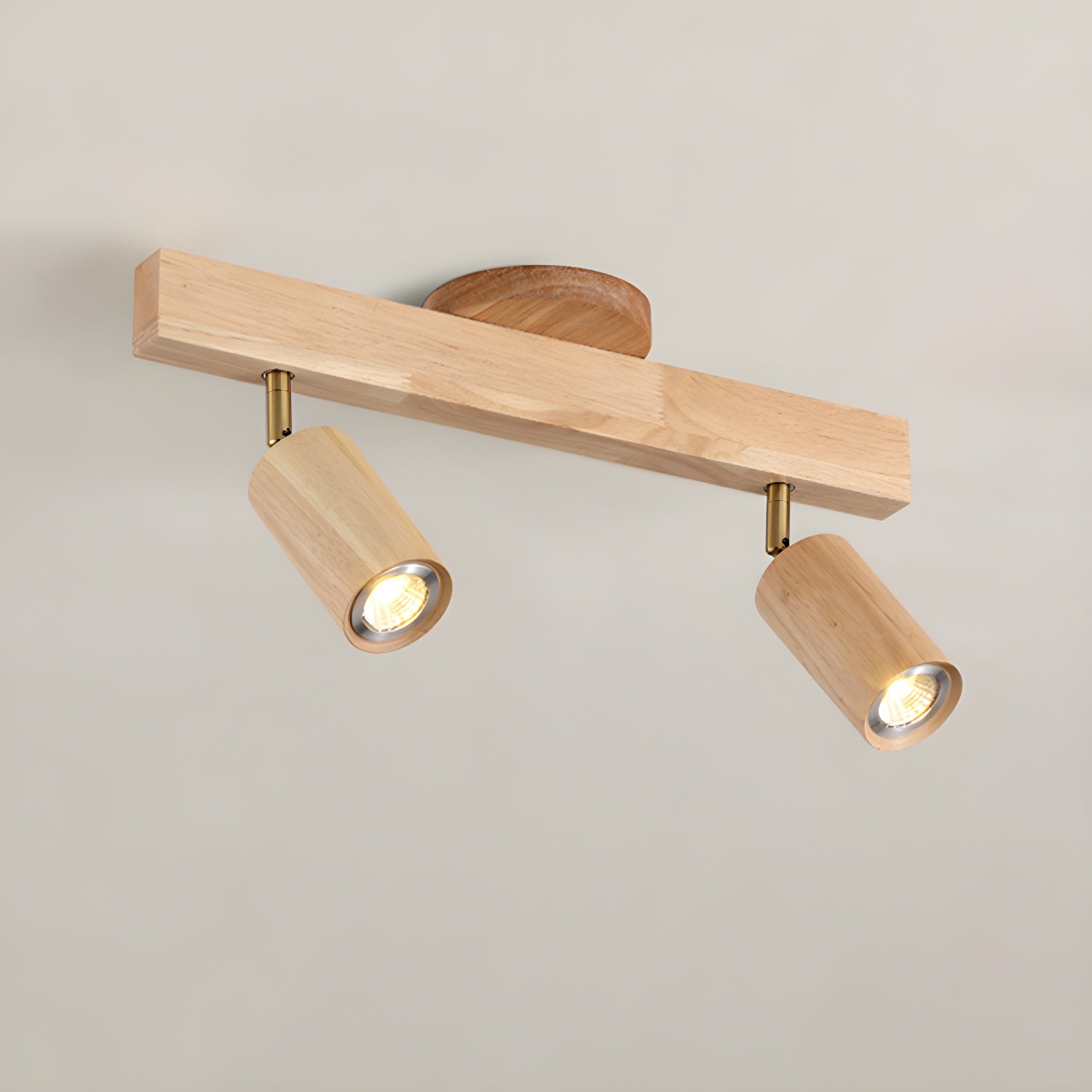 Valestone Wood Beam Spotlight Flush Mount Ceiling Light
