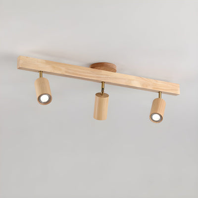 Valestone Wood Beam Spotlight Flush Mount Ceiling Light