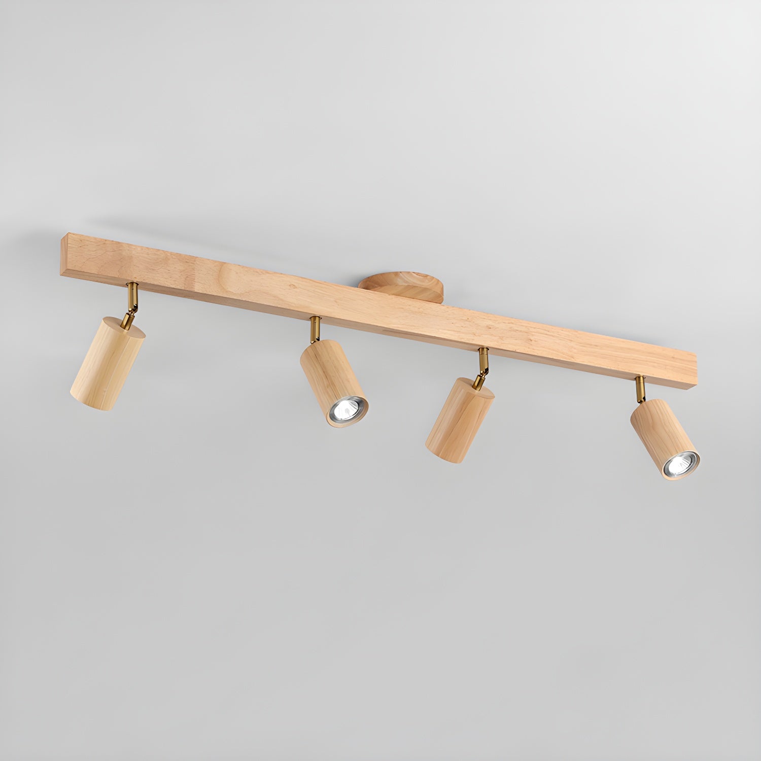 Valestone Wood Beam Spotlight Flush Mount Ceiling Light