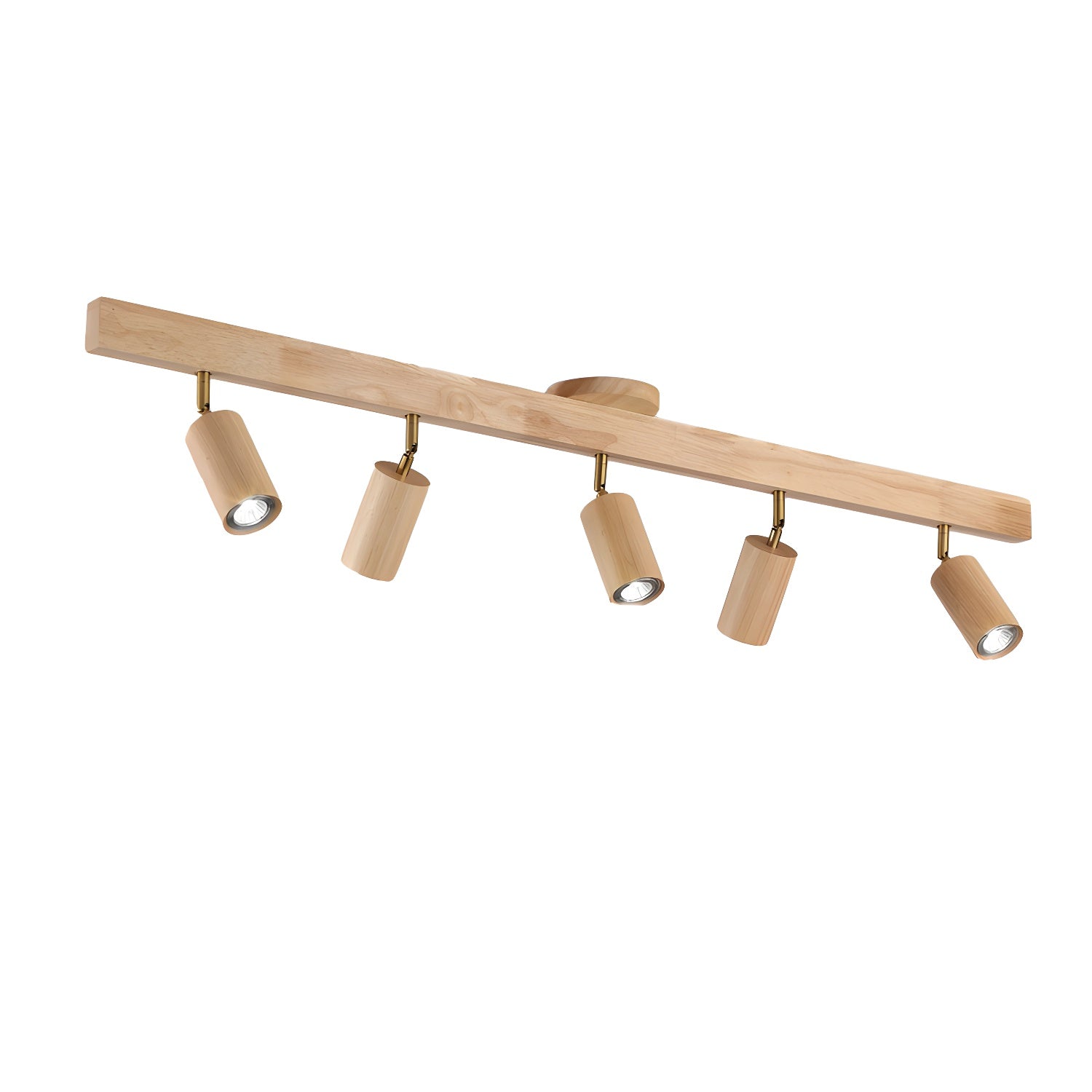 Valestone Wood Beam Spotlight Flush Mount Ceiling Light
