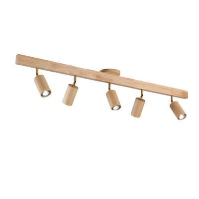 Valestone Wood Beam Spotlight Flush Mount Ceiling Light