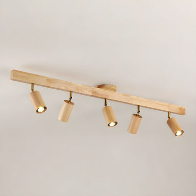 Valestone Wood Beam Spotlight Flush Mount Ceiling Light