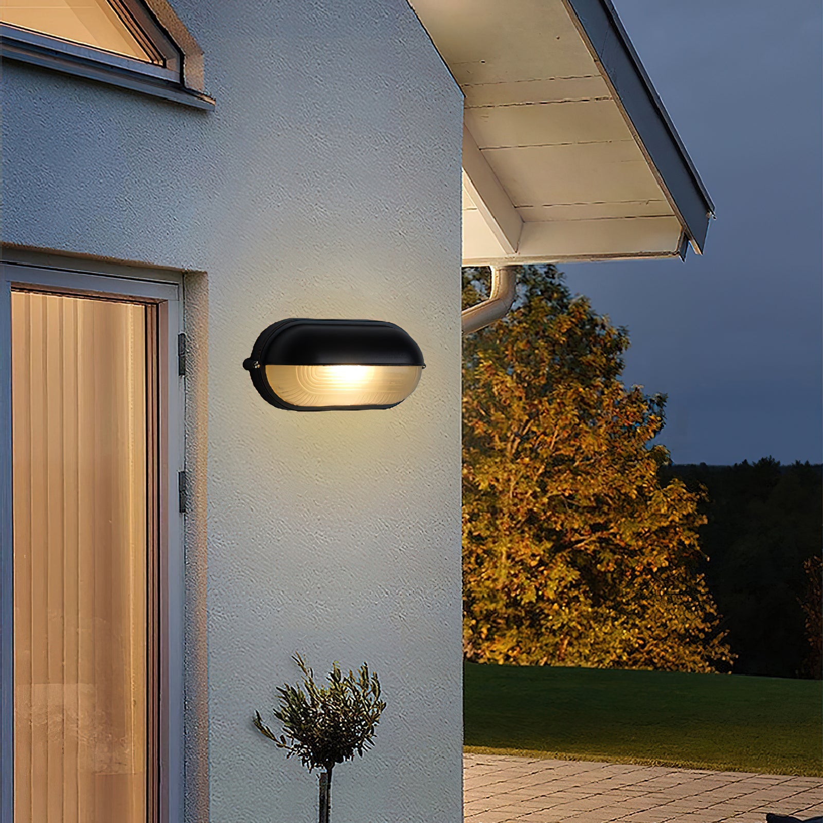 Hawstone Glass Outdoor Light