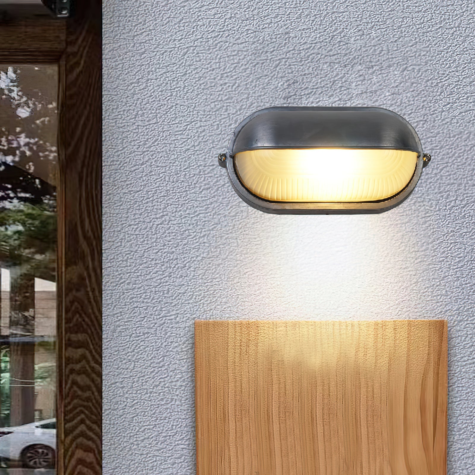 Hawstone Glass Outdoor Light