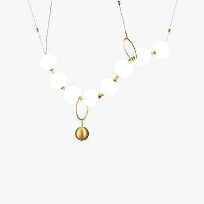Lustra Pendant Lamp Necklace Glass - Neutral Decor