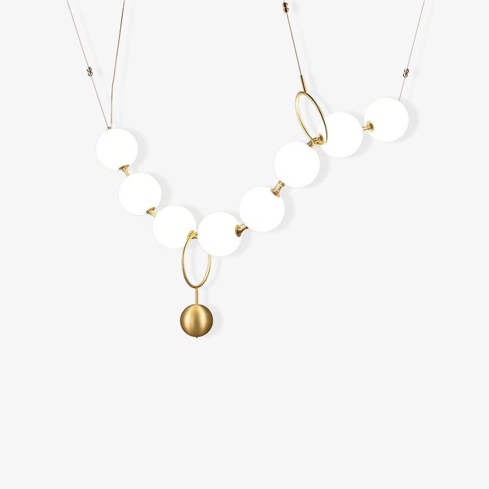 Lustra Pendant Lamp Necklace Glass - Neutral Decor
