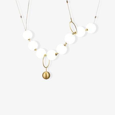 Lustra Pendant Lamp Necklace Glass - Neutral Decor