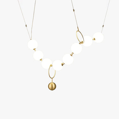 Lustra Pendant Lamp Necklace Glass - Neutral Decor