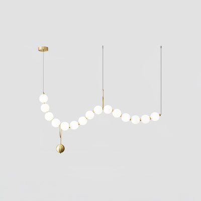 Lustra Pendant Lamp Necklace Glass - Neutral Decor