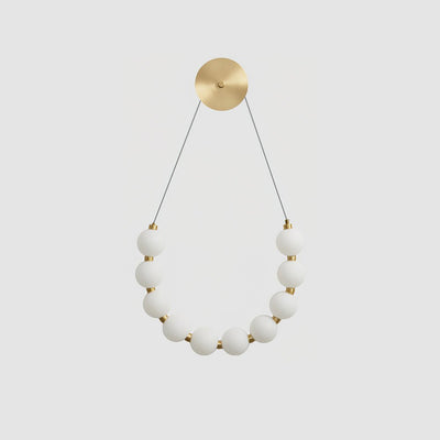 Ilirel Art Necklace Loop Brass Wall Lamp