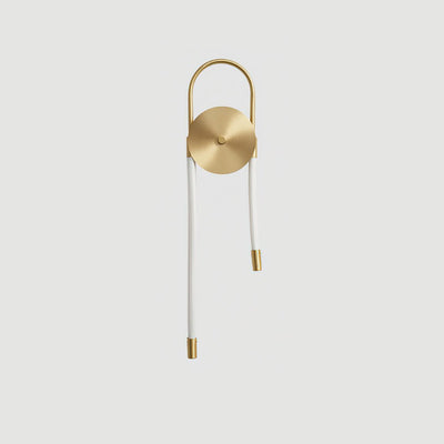 Ilirel Art Necklace Loop Brass Wall Lamp