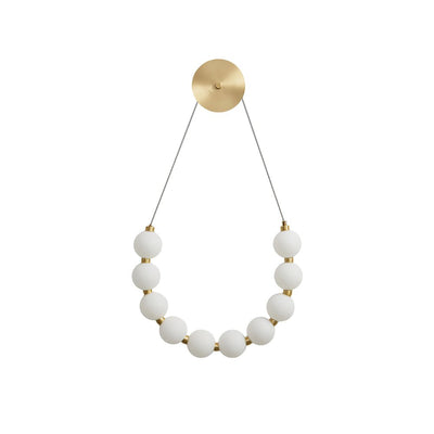 Ilirel Art Necklace Loop Brass Wall Lamp