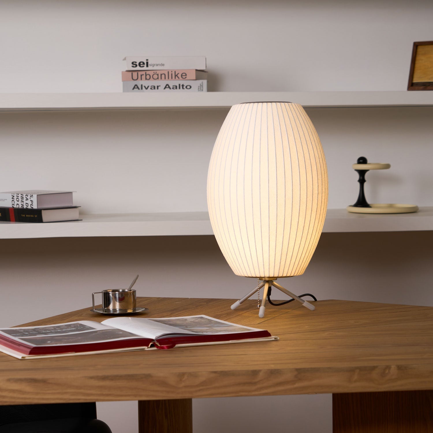 Rostix Steel Minimalist Table Lamp