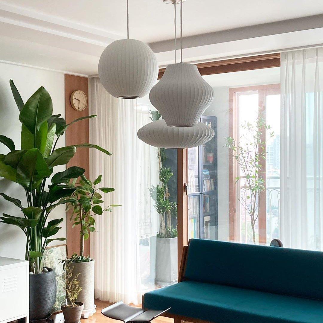 Bis Silk & Steel Pendant Lamp