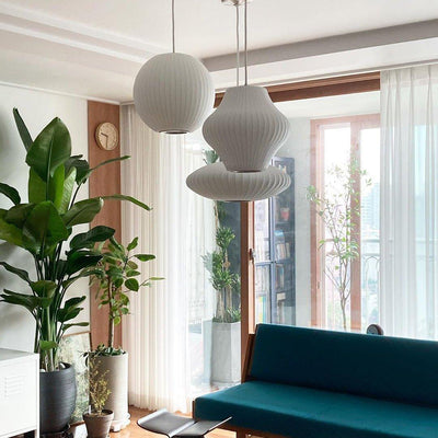 Bis Silk & Steel Pendant Lamp