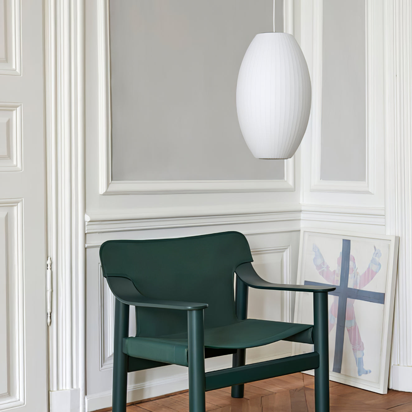 Bis Silk & Steel Pendant Lamp