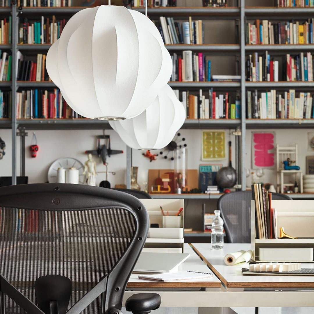 Bis Silk & Steel Pendant Lamp