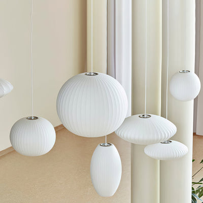Bis Silk & Steel Pendant Lamp