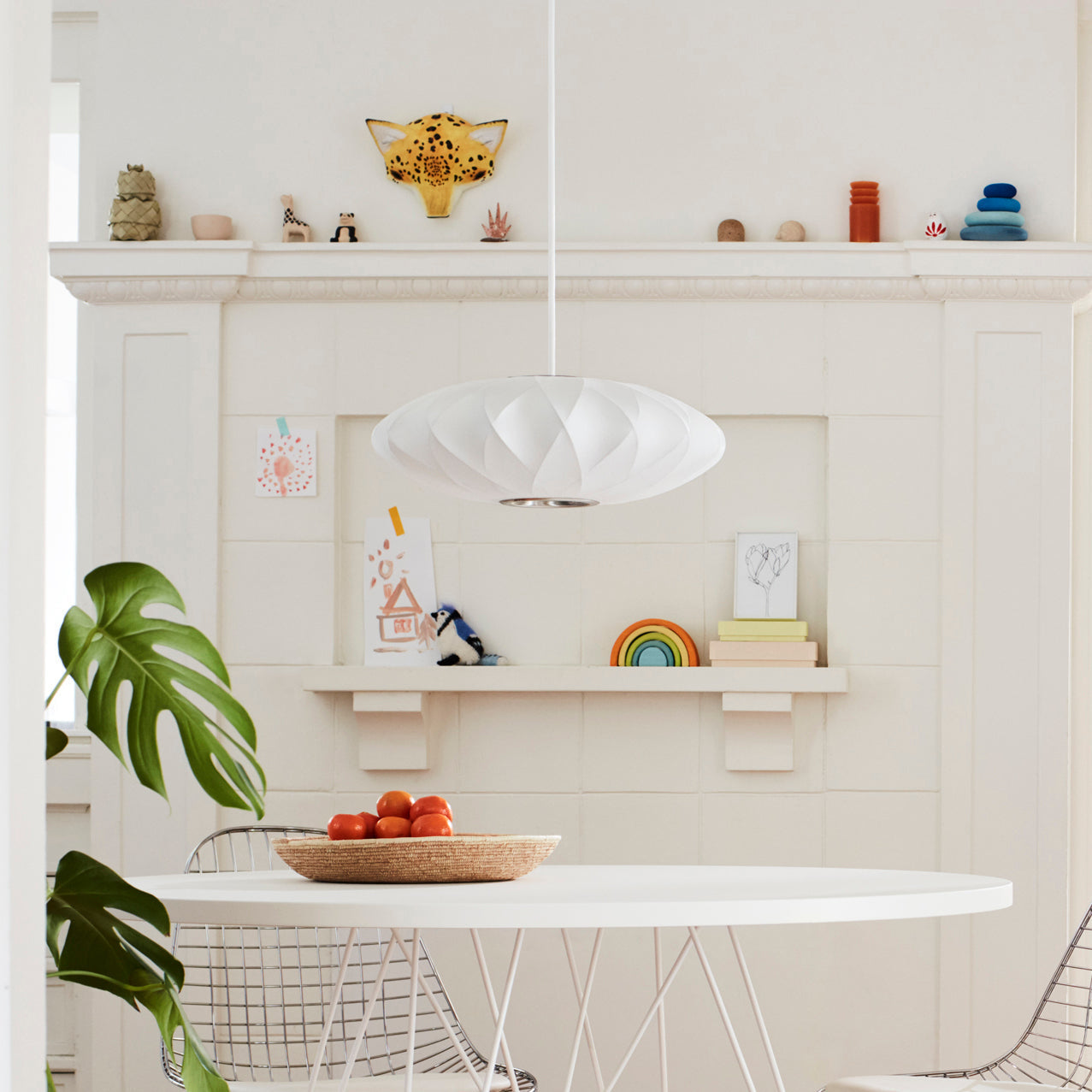 Bis Silk & Steel Pendant Lamp