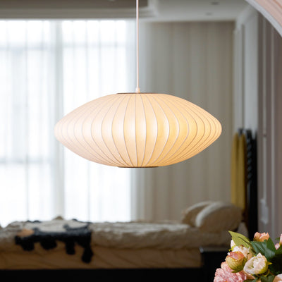 Nebula Bubble Mulberry Silk Pendant Lamp - Neutral Decor