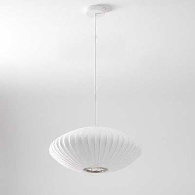 Nebula Bubble Mulberry Silk Pendant Lamp - Neutral Decor
