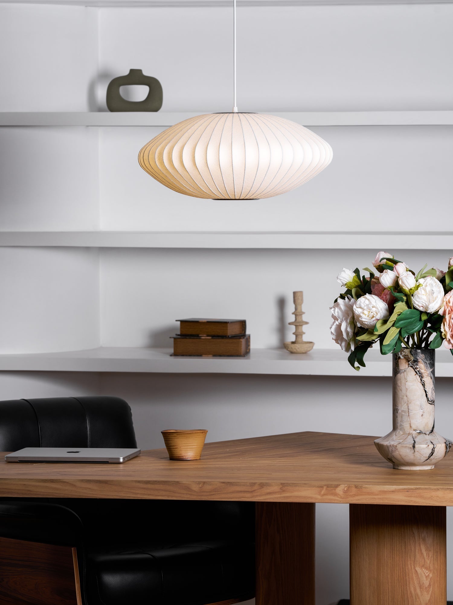 Nebula Bubble Mulberry Silk Pendant Lamp - Neutral Decor