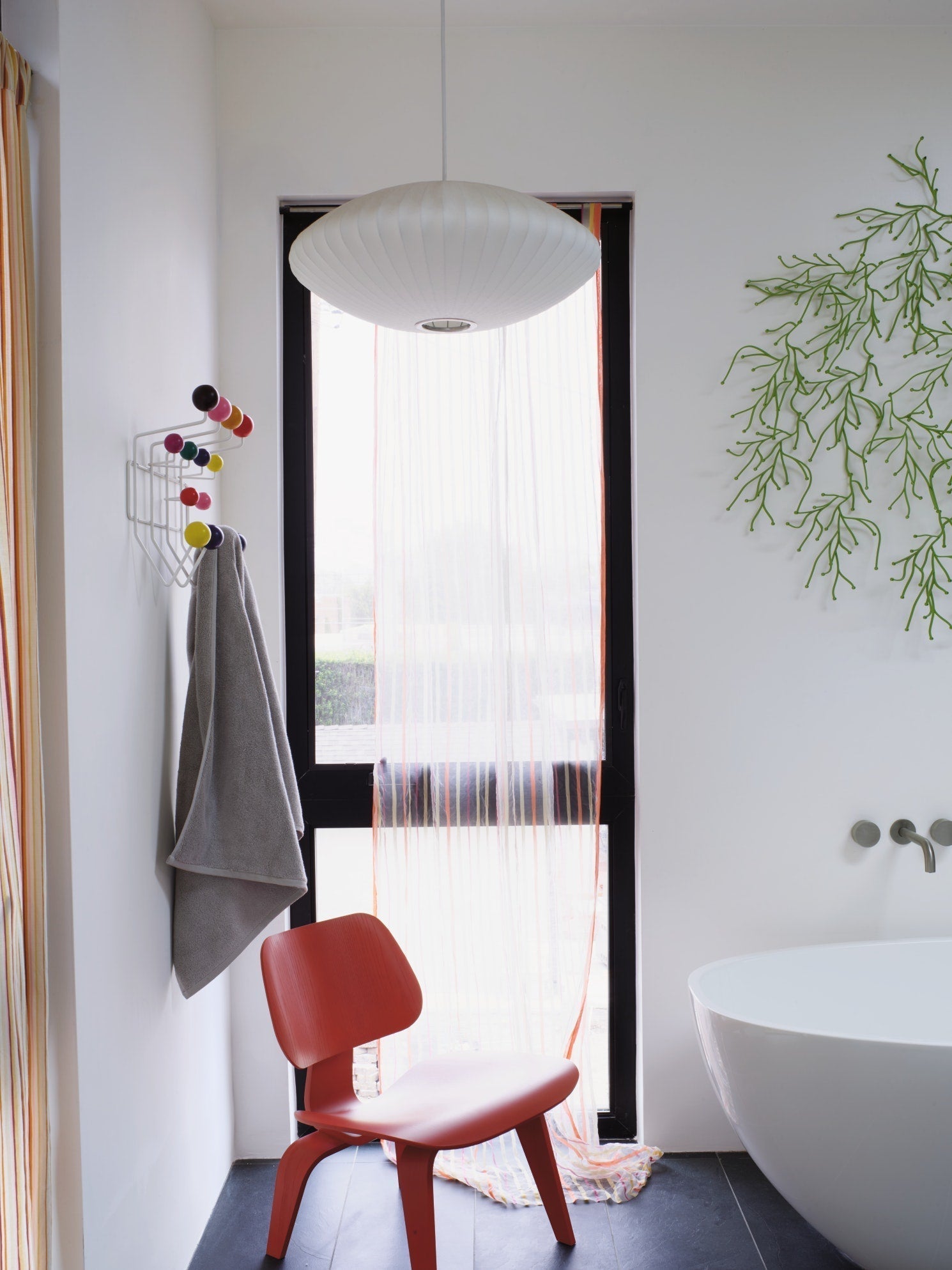 Bis Silk & Steel Pendant Lamp