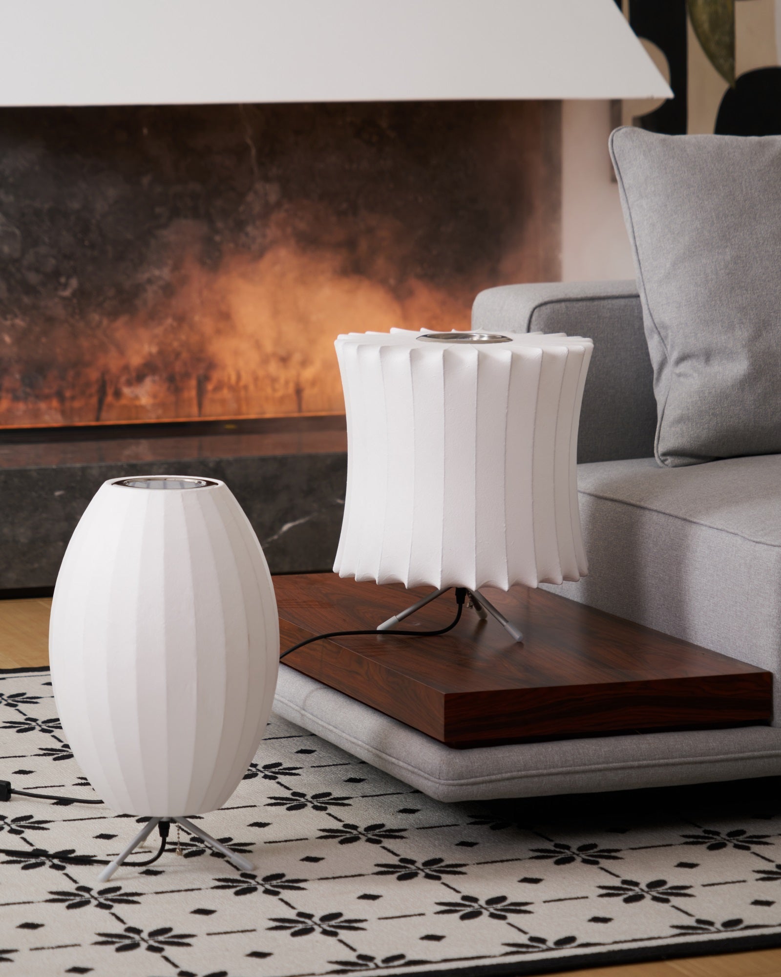 Rostix Steel Minimalist Table Lamp