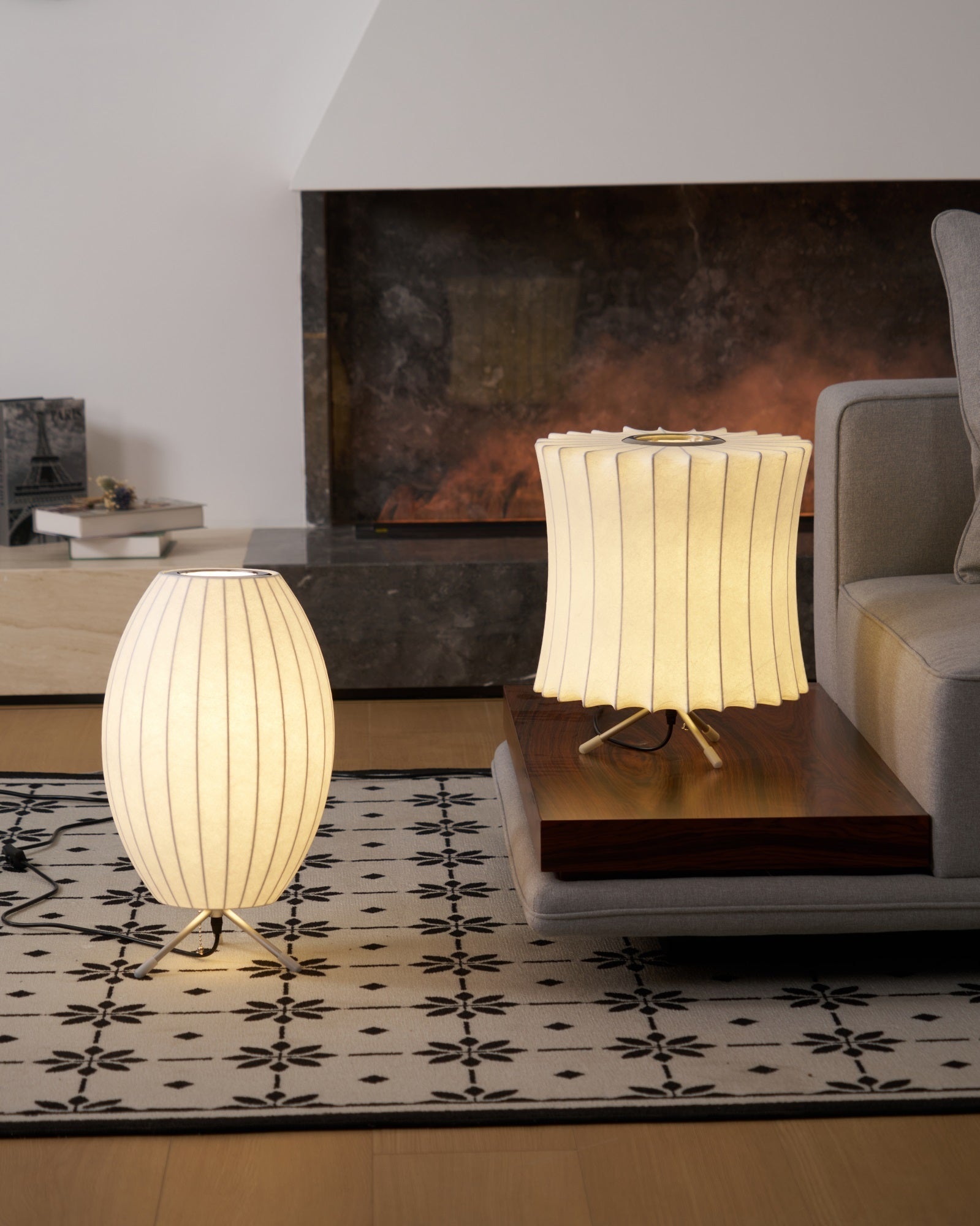 Rostix Steel Minimalist Table Lamp
