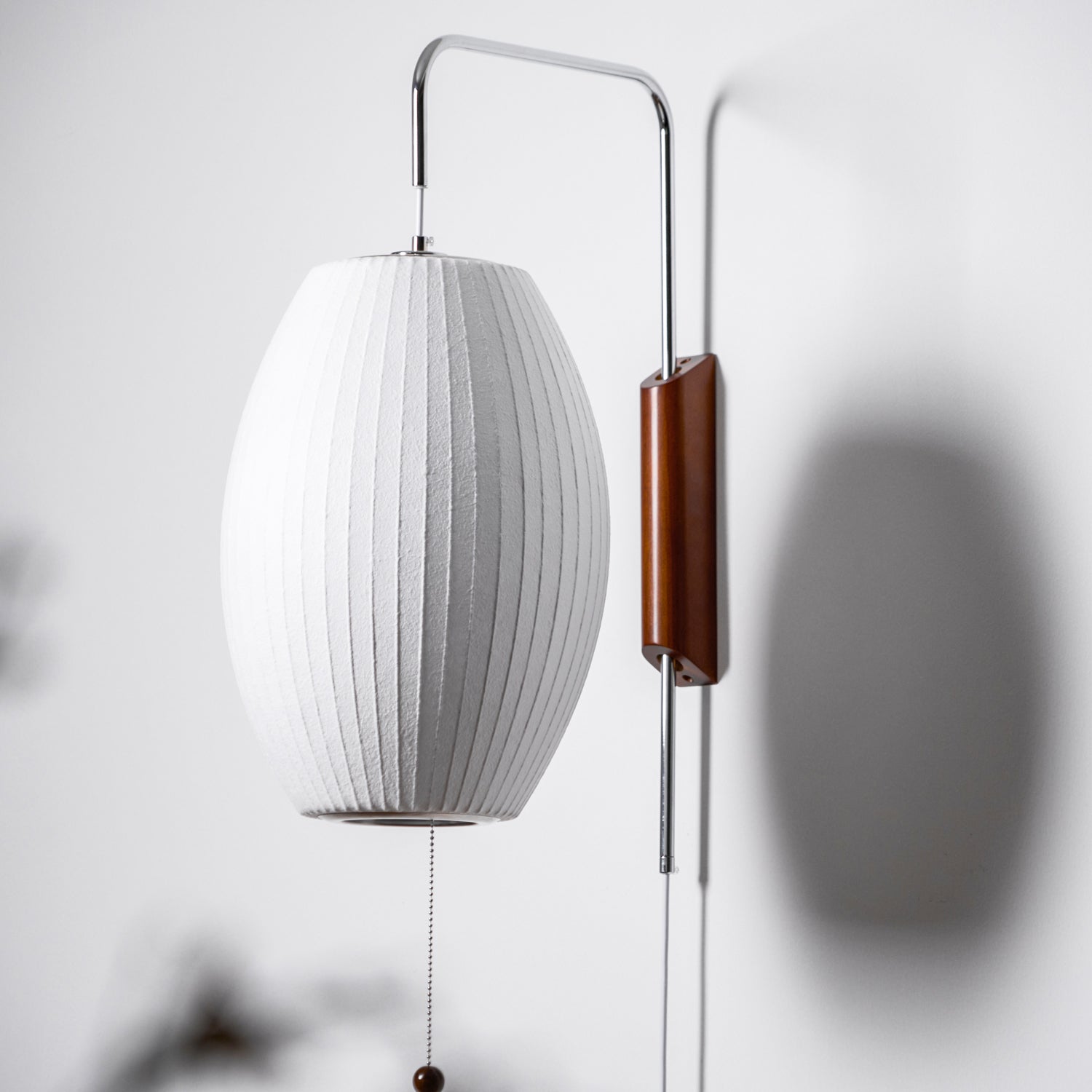 Lustra Wall Sconce Walnut Ball - Neutral Decor
