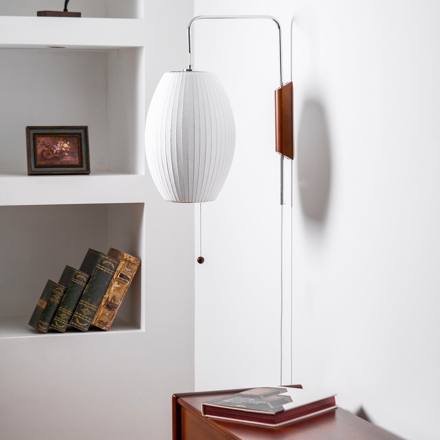 Lustra Wall Sconce Walnut Ball - Neutral Decor