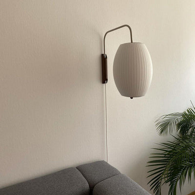 Lustra Wall Sconce Walnut Ball - Neutral Decor