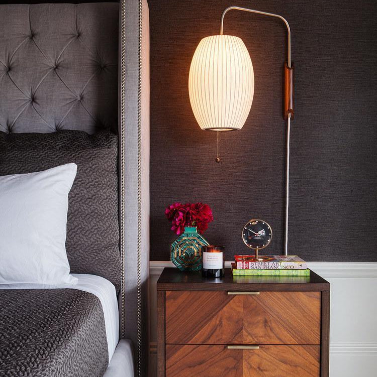 Lustra Wall Sconce Walnut Ball - Neutral Decor