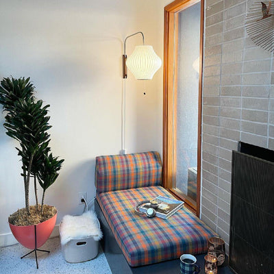 Lustra Wall Sconce Walnut Ball - Neutral Decor