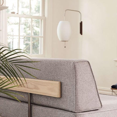 Lustra Wall Sconce Walnut Ball - Neutral Decor