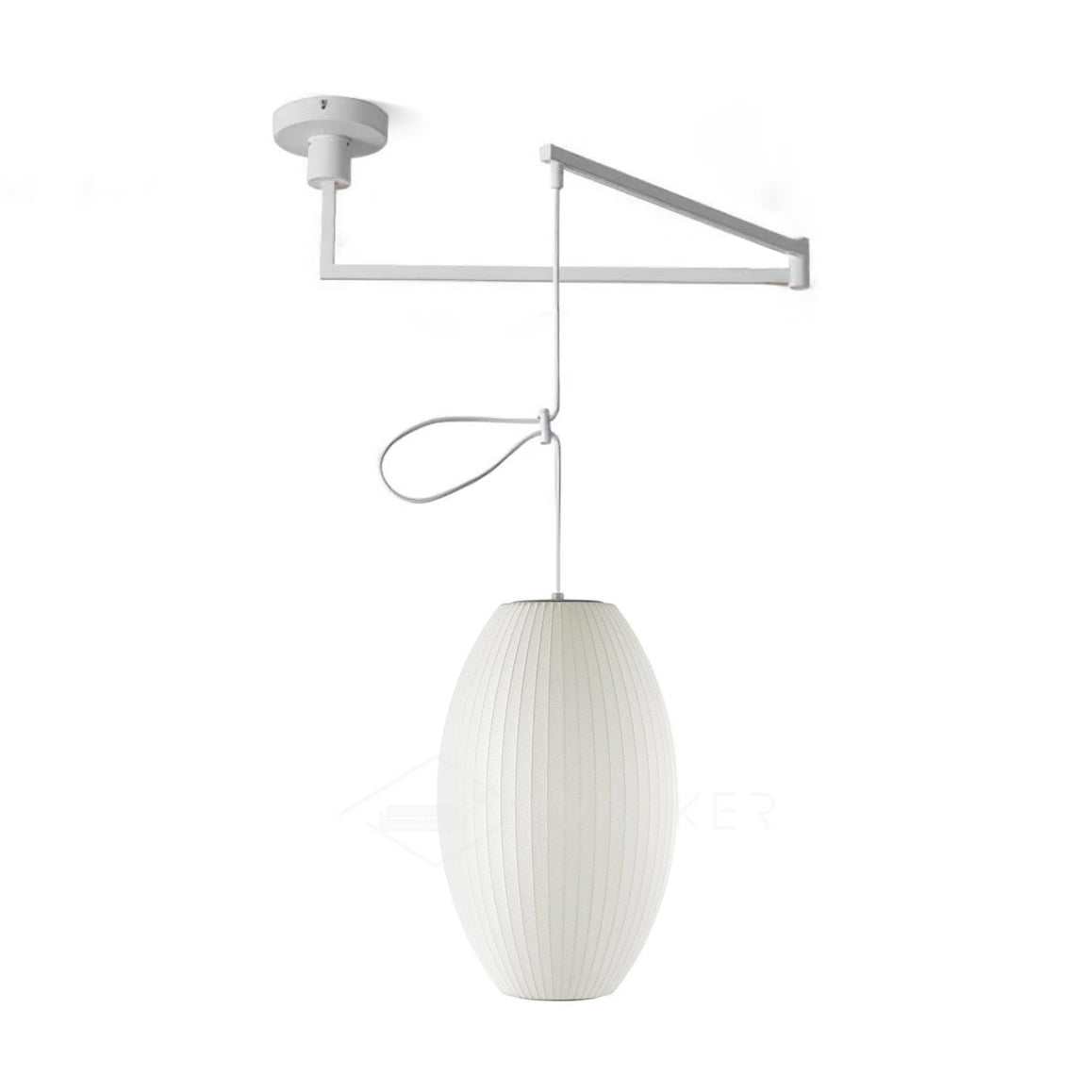 Bis Silk & Steel Pendant Lamp