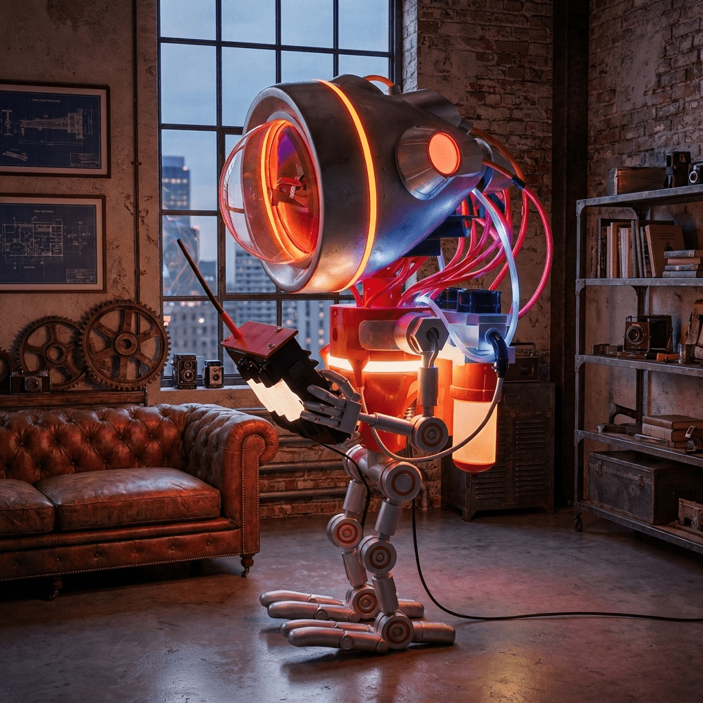 Lioraeon Scout Robot Sculpture
