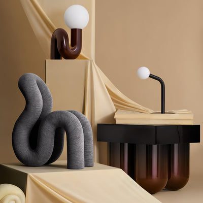 Soreeon Lamp Playful N Shape All White