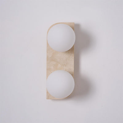 Serearia Minimalist Travertine Plug-In Wall Light