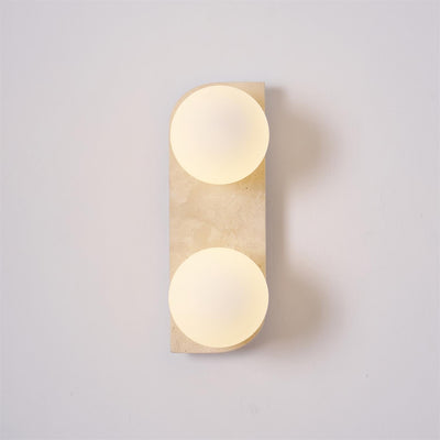 Serearia Minimalist Travertine Plug-In Wall Light