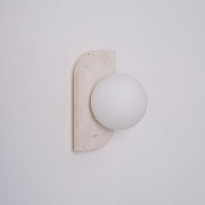 Serearia Minimalist Travertine Plug-In Wall Light