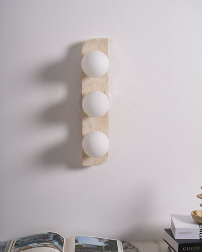 Serearia Minimalist Travertine Plug-In Wall Light