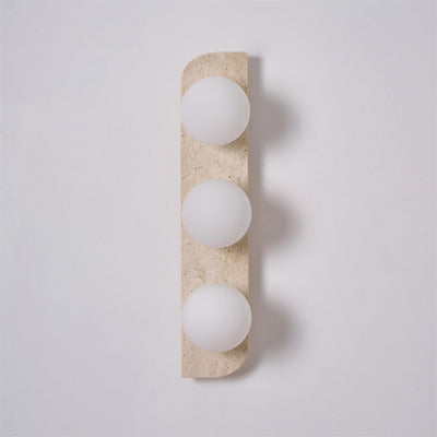 Serearia Minimalist Travertine Plug-In Wall Light