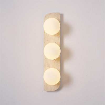 Serearia Minimalist Travertine Plug-In Wall Light