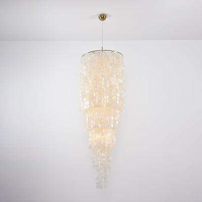 Eloryra Cascading Shell  Chandelier