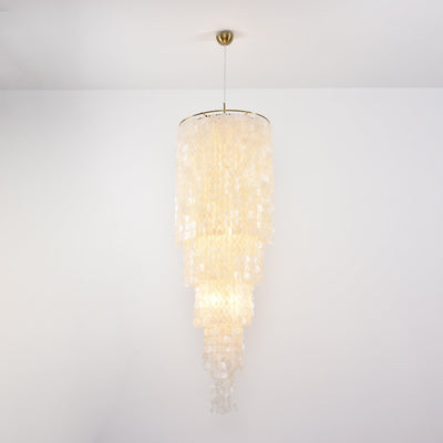 Eloryra Cascading Shell  Chandelier