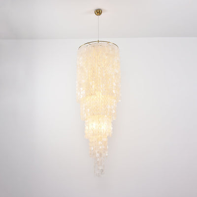 Eloryra Cascading Shell  Chandelier