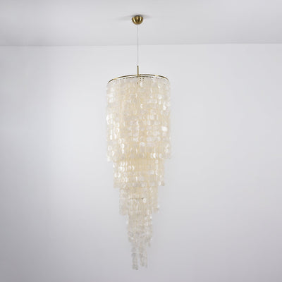 Eloryra Cascading Shell  Chandelier