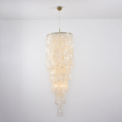Eloryra Cascading Shell  Chandelier