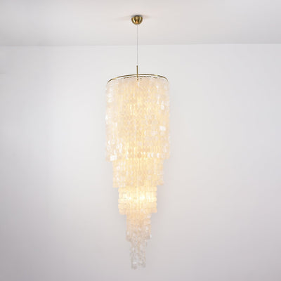 Eloryra Cascading Shell  Chandelier